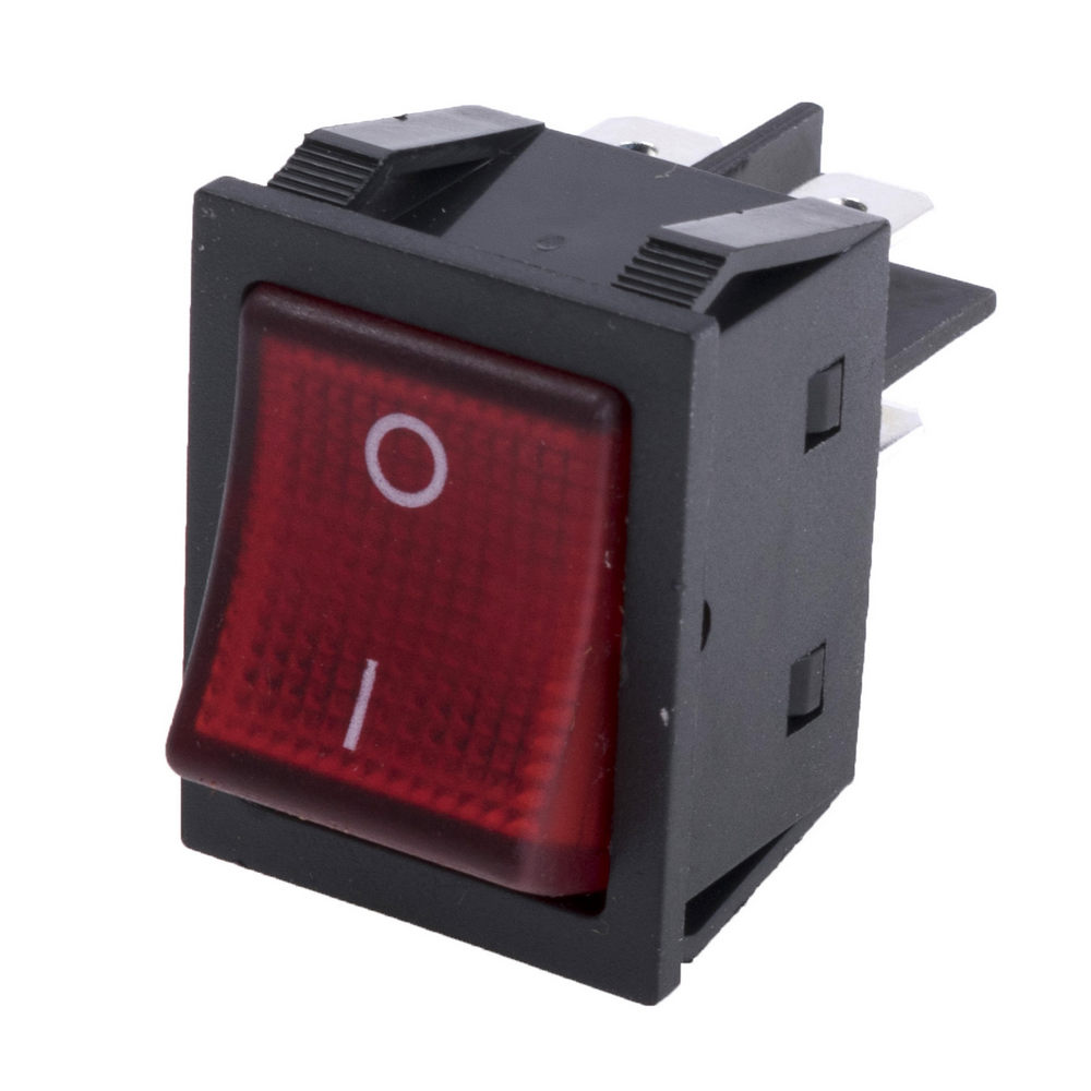 KCD4-201N-B on-of 30A (FL3-002) (перемикач клавішний, rocker) 4 ...